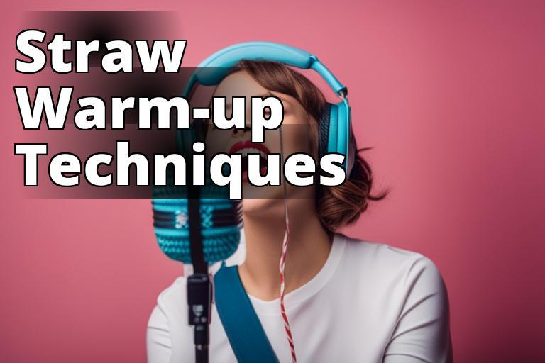 The featured image should contain a person holding a straw and demonstrating vocal warm-up exercises